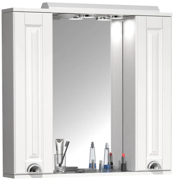 VCM Koupelnové zrcadlo Casalo XL 75 cm, bílé
