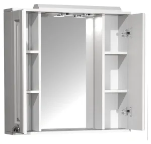 VCM Koupelnové zrcadlo Casalo XL 75 cm, bílé