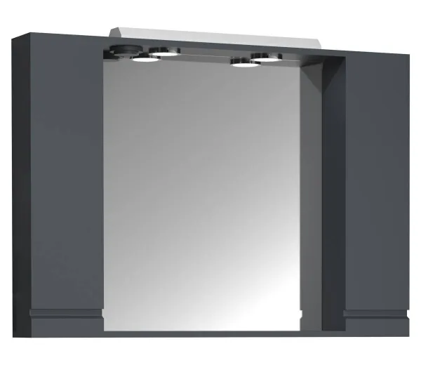 VCM Zrcadlová skříňka Silora XL 100 cm, antracitová
