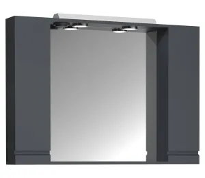 VCM Zrcadlová skříňka Silora XL 100 cm, antracitová