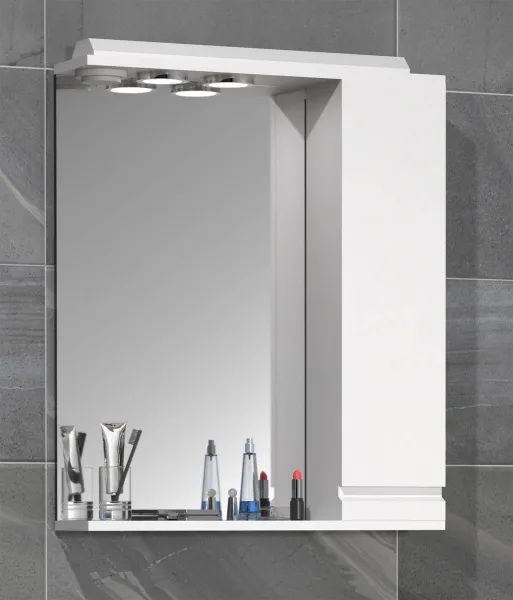 VCM Zrcadlová skříňka Silora L 60 cm, bílá