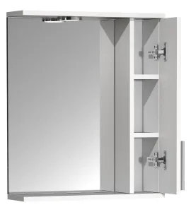 VCM Zrcadlo se skříňkou Lisalo M 50 cm, bílé