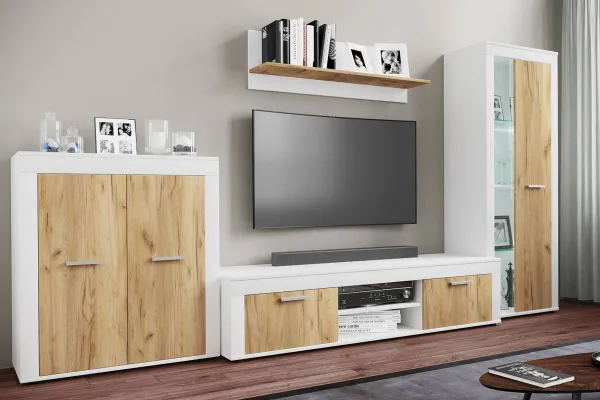 VCM TV stolek Usilo XL, bílá