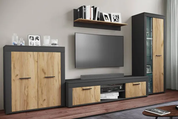 VCM TV stolek Usilo XL, Antracit