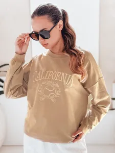 Dámska mikina oversize CALIFORNIA DREAM Farba béžová DSTREET