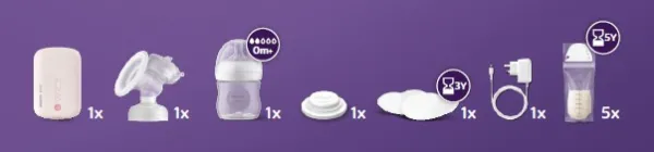 Philips AVENT Odsávačka materského mlieka elektrická SCF395/31+Darček