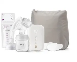 Philips AVENT Odsávačka materského mlieka elektrická nabíjacia SCF396/31+Darček