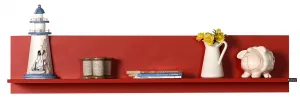 Kalune Design Nástenná polica RAF 120x25 cm červená