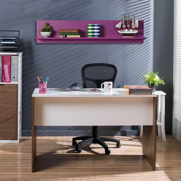 Kalune Design Nástenná polica RAF 120x25 cm fialová