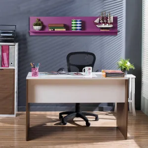 Kalune Design Nástenná polica RAF 120x25 cm fialová