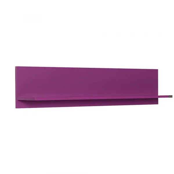 Kalune Design Nástenná polica RAF 120x25 cm fialová