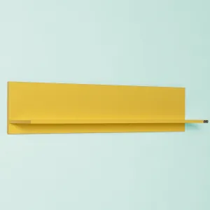 Kalune Design Nástenná polica RAF 120x25 cm žltá