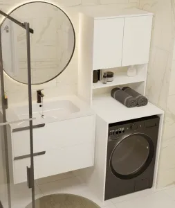 TP Living Kúpeľňová skrinka nad práčku POLA MULTI biela