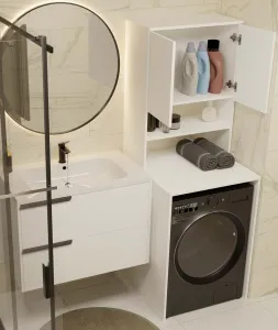 TP Living Kúpeľňová skrinka nad práčku POLA MULTI biela