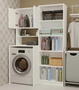 TP Living Kúpeľňová skrinka nad práčku POLA MULTI biela