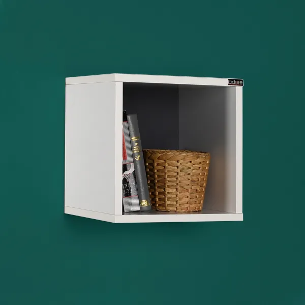 Kalune Design Nástenná polička RAF 33x33 cm biela