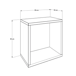 Kalune Design Nástenná polička RAF 33x33 cm biela