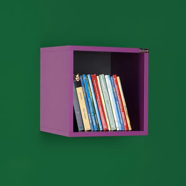 Kalune Design Nástenná polička RAF 33x33 cm fialová