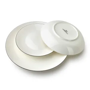 Affekdesign Súprava 18 ks tanierov LEA SIMPLE biela
