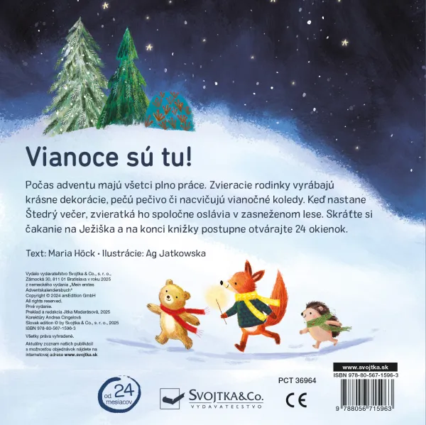 Vianočná knižka 24 adventných okienok