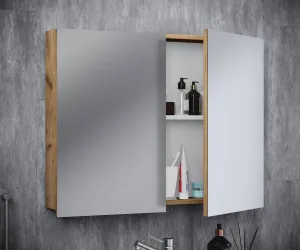 VCM Zrcadlová skříňka 60 cm VCB 1, dub medový