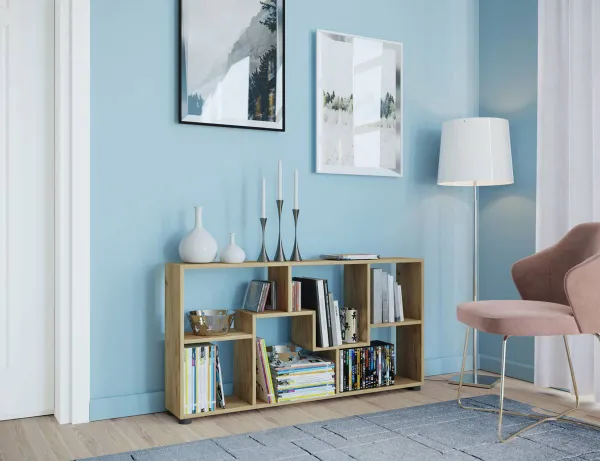 Regál Pintal dekor dub-med š: 117cm