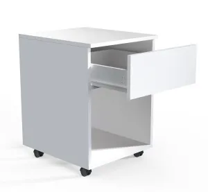 VCM Mobilní zásuvkový kontejner Dalosa 45 1-SB, bílý