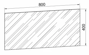 VCM Zrcadlo VCB 2 80 cm, bílé