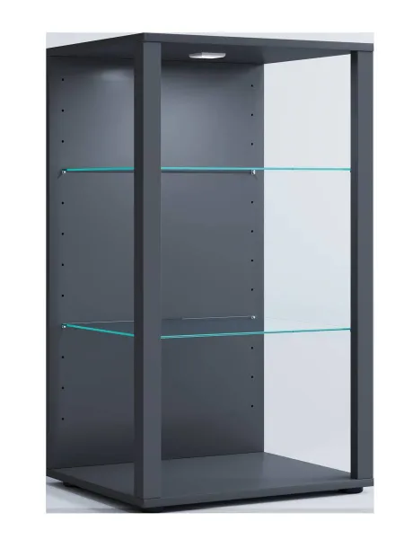 VCM Vitrína Glasol XXL, antracitová