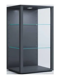 VCM Vitrína Glasol XXL, antracitová