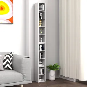 VCM Regál na CD a DVD Megosa S, bílá