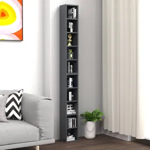 VCM Regál na CD a DVD Megosa S, antracit