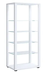 VCM Stojací vitrína Glasol IV, bílá