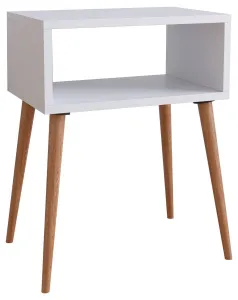 VCM Noční stolek Singol M, bílý