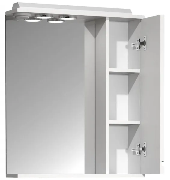 VCM Zrcadlová skříňka Silora L 60 cm, bílá