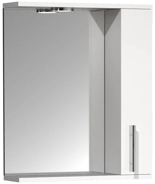 VCM Zrcadlo se skříňkou Lisalo M 50 cm, bílé