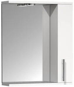 VCM Zrcadlo se skříňkou Lisalo M 50 cm, bílé
