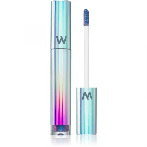 WONDERSKIN Wonder Blading Top Gloss lesk na pery s trblietkami odtieň Blue Glitter 4 ml