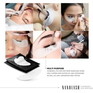 Nanolash Hydrogel Eye Patches hydrogélové vankúšiky na predĺženie mihalníc 100 ks