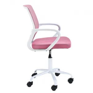 Ak furniture Dětská otočná židle FAUN růžová