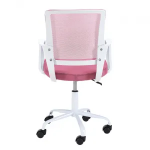 Ak furniture Dětská otočná židle FAUN růžová