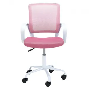 Ak furniture Dětská otočná židle FAUN růžová