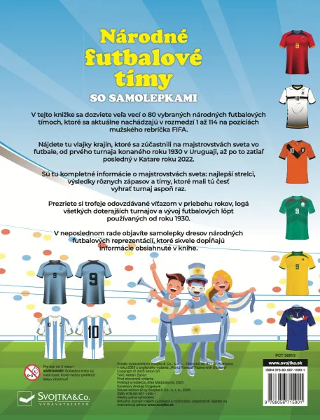 Národné futbalové tímy so samolepkami
