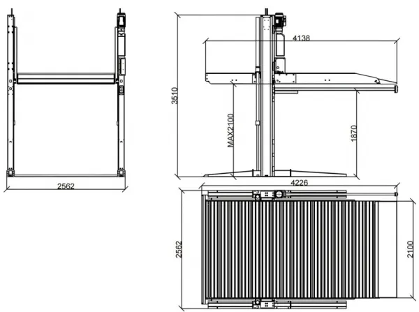Retter RT-TP2700A – dvojstĺpový parkovací zdvihák 2700 kg