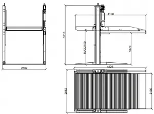 Retter RT-TP2700A – dvojstĺpový parkovací zdvihák 2700 kg