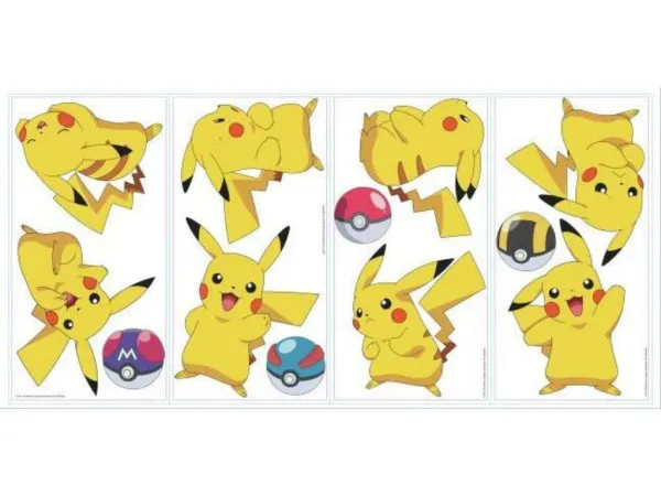 Samolepka na stenu s motívom PIKACHU