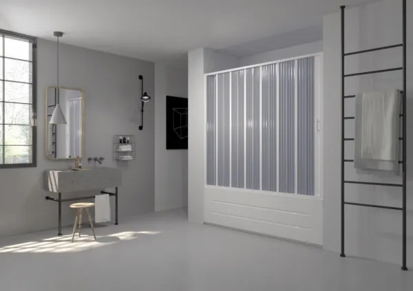 FORTE - Vaňová zástena FLEX - VASCA MARTE NEW - Rozmer A - 140 - 170 cm, Rozmer C - 150 cm, Typ otvárania - Zatváranie na stranu OLBBXF200001