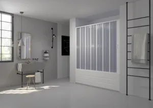 FORTE - Vaňová zástena FLEX - VASCA MARTE NEW - Rozmer A - 140 - 170 cm, Rozmer C - 150 cm, Typ otvárania - Zatváranie na stranu OLBBXF200001