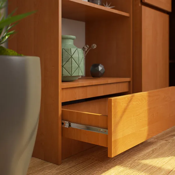 Ak furniture Kancelársky regál Rexa 60 cm 1 zásuvka a 4 police jelša