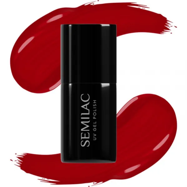 Semilac UV Hybrid Winter Collection gélový lak na nechty s použitím UV/LED lampy odtieň 608 Soft Red 7 ml
